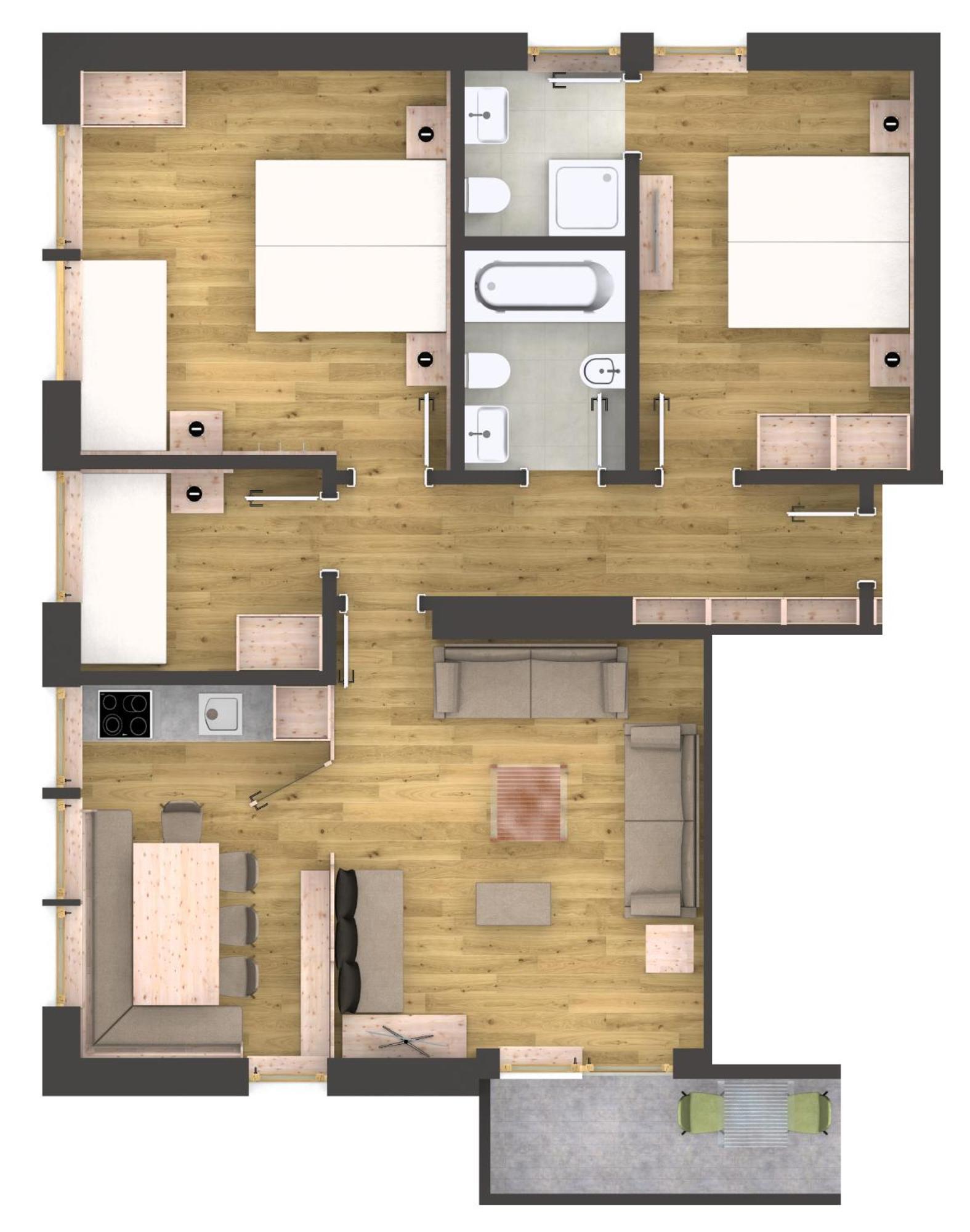 Apartments Heritage House Margherita Santa Cristina Val Gardena Стая снимка